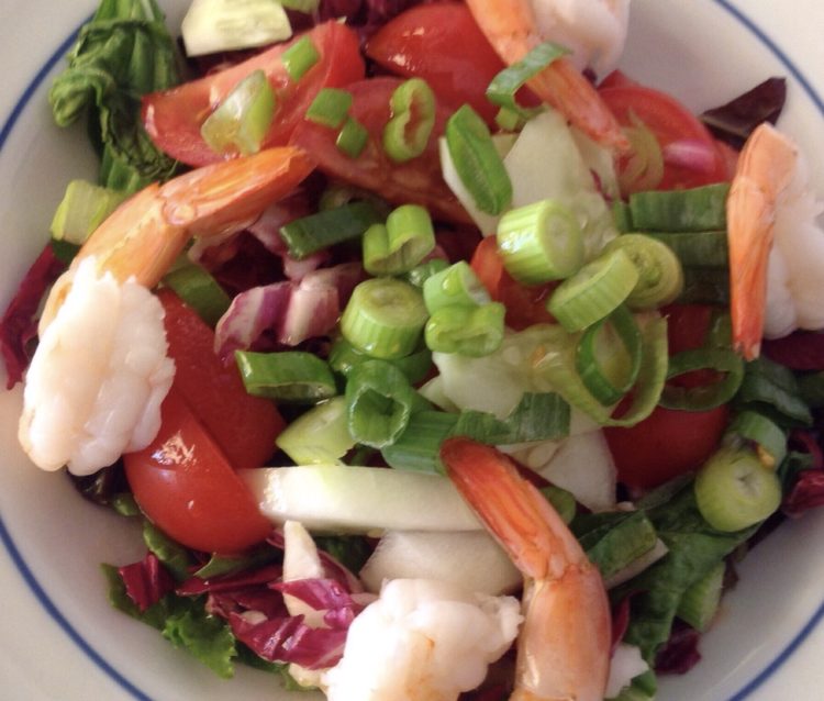 Green Salad with Shrimp | photo credit: gourmetmetrics